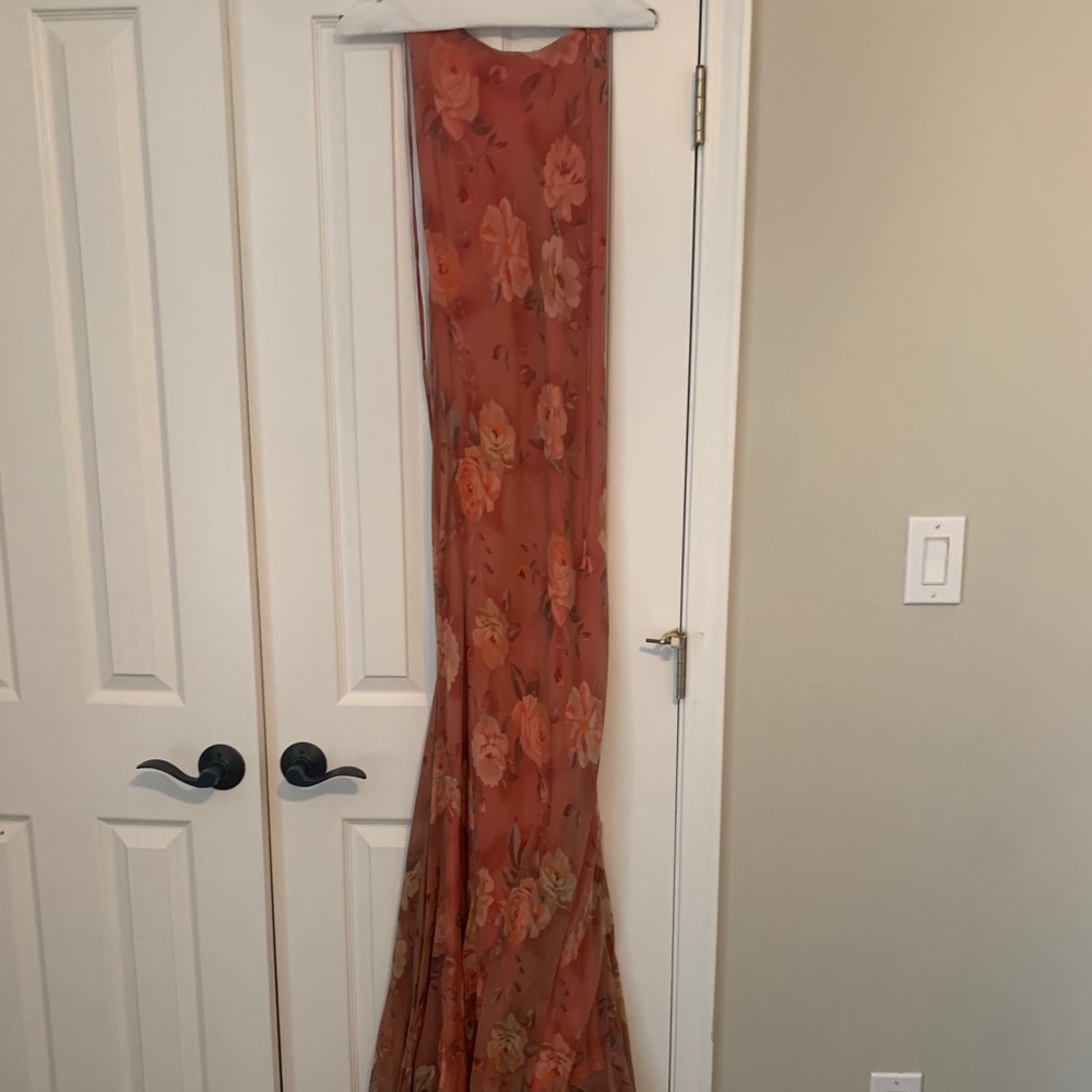 Long chiffon gown